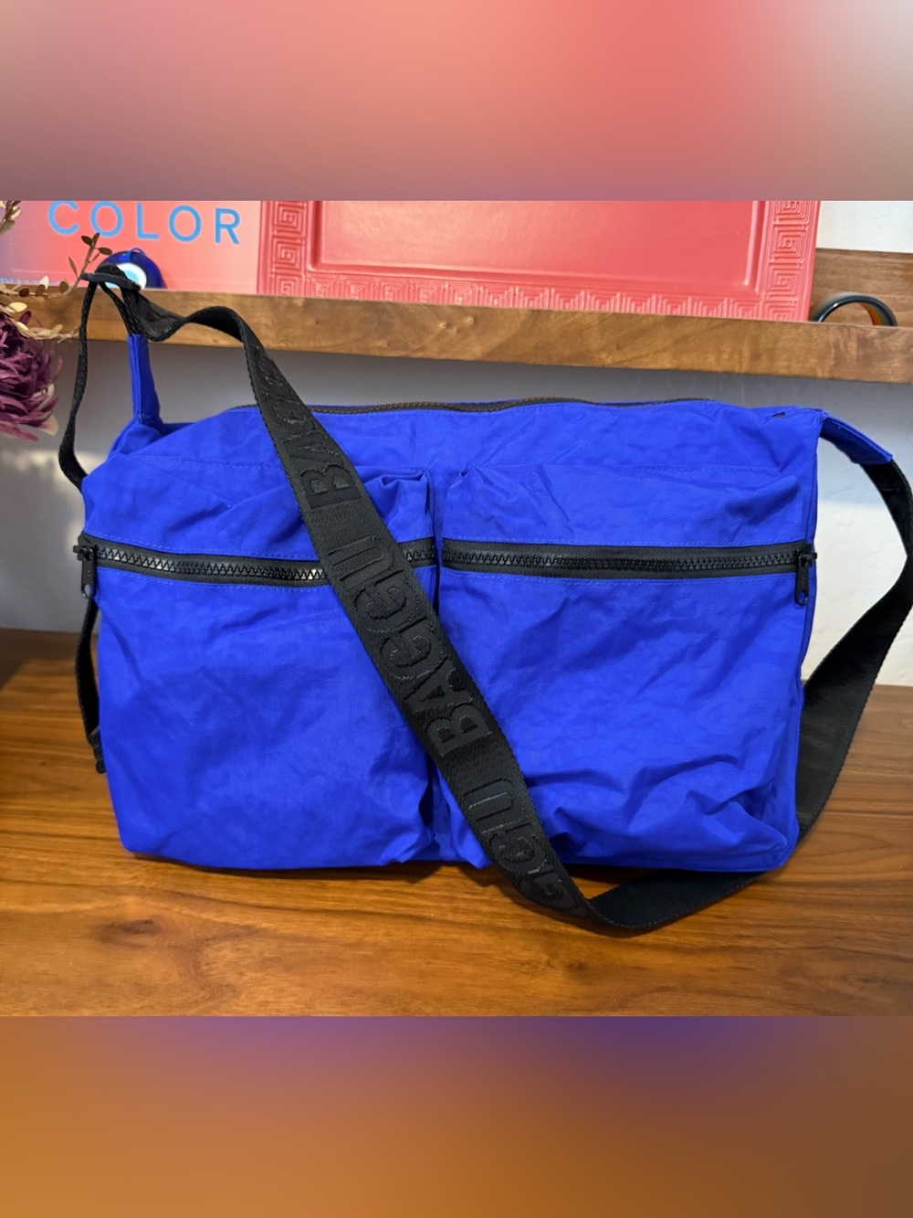 Baggu Large Cargo Crossbody Bag- Cobalt